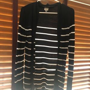 Black and white cardigan